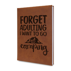 Camping Quotes & Sayings Leatherette Journal - Single Sided