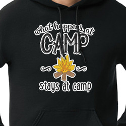 Camping Sayings & Quotes (Color) Hoodie - Black - 2XL