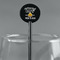 Camping Sayings & Quotes (Color) Black Plastic 5.5" Stir Stick - Round - Main