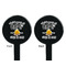 Camping Sayings & Quotes (Color) Black Plastic 7" Stir Stick - Double Sided - Round - Front & Back