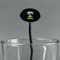 Camping Sayings & Quotes (Color) Black Plastic 7" Stir Stick - Oval - Main