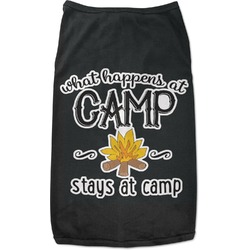 Camping Sayings & Quotes (Color) Black Pet Shirt