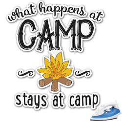Camping Sayings & Quotes (Color) Graphic Iron On Transfer - Up to 9"x9"