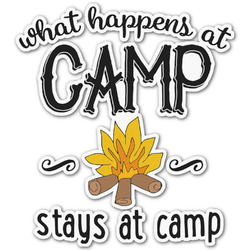 Camping Sayings & Quotes (Color) Graphic Decal - Large