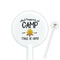 Camping Sayings & Quotes (Color) White Plastic 5.5" Stir Stick - Round - Closeup