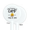 Camping Sayings & Quotes (Color) White Plastic 5.5" Stir Stick - Single Sided - Round - Front & Back