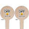 Camping Sayings & Quotes (Color) Wooden 4" Food Pick - Round - Double Sided - Front & Back