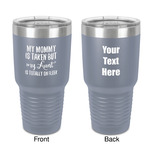 Aunt Quotes and Sayings 30 oz Stainless Steel Tumbler - Grey - Double-Sided