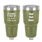 Aunt Quotes and Sayings 30 oz Stainless Steel Tumbler - Olive - Double-Sided