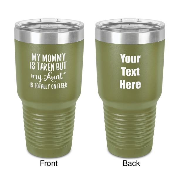 Custom Aunt Quotes and Sayings 30 oz Stainless Steel Tumbler - Olive - Double-Sided