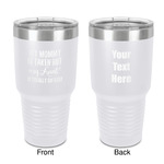 Aunt Quotes and Sayings 30 oz Stainless Steel Tumbler - White - Double-Sided