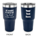 Aunt Quotes and Sayings 30 oz Stainless Steel Tumbler - Navy - Double Sided