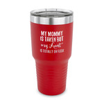 Aunt Quotes and Sayings 30 oz Stainless Steel Tumbler - Red - Single Sided