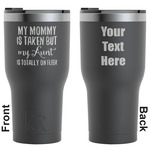 Aunt Quotes and Sayings RTIC Tumbler - Black - Engraved Front & Back (Personalized)