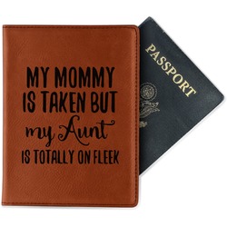 Aunt Quotes and Sayings Passport Holder - Faux Leather - Single Sided