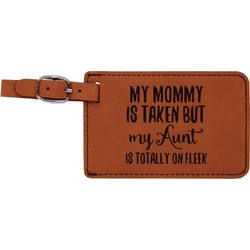 Aunt Quotes and Sayings Leatherette Luggage Tag