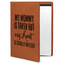 Aunt Quotes and Sayings Leatherette Portfolio with Notepad - Large - Double Sided