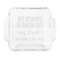 Aunt Quotes and Sayings Glass Cake Dish - APPROVAL (8x8)