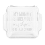 Aunt Quotes and Sayings Glass Cake Dish with Truefit Lid - 8in x 8in