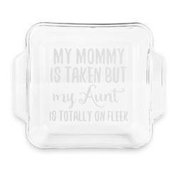 Aunt Quotes and Sayings Glass Cake Dish - 8in x 8in