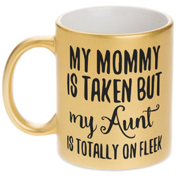 Aunt Quotes and Sayings Metallic Gold Mug