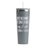 Aunt Quotes and Sayings RTIC Everyday Tumbler with Straw - 28oz - Grey - Single-Sided