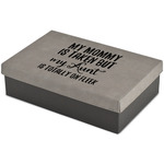 Aunt Quotes and Sayings Large Gift Box w/ Engraved Leather Lid