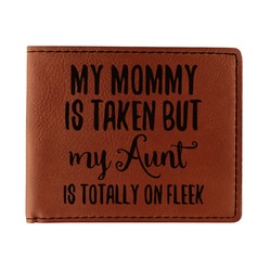 Aunt Quotes and Sayings Leatherette Bifold Wallet - Single Sided