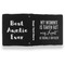 Aunt Quotes and Sayings Leather Binder - 1" - Black- Back Spine Front View