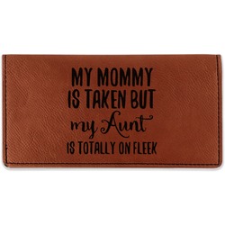 Aunt Quotes and Sayings Leatherette Checkbook Holder - Single Sided