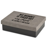 Aunt Quotes and Sayings Medium Gift Box w/ Engraved Leather Lid