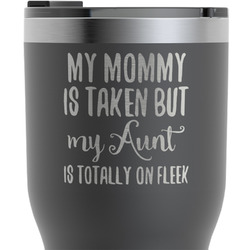 Aunt Quotes and Sayings RTIC Tumbler - Black - Engraved Front