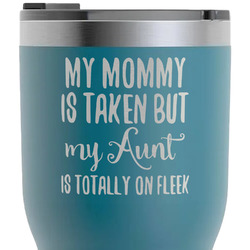 Aunt Quotes and Sayings RTIC Tumbler - Dark Teal - Laser Engraved - Double-Sided