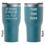 Aunt Quotes and Sayings RTIC Tumbler - Dark Teal - Laser Engraved - Double-Sided