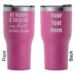 Aunt Quotes and Sayings RTIC Tumbler - Magenta - Laser Engraved - Double-Sided