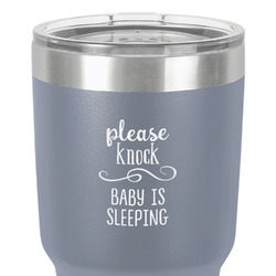 Baby Quotes 30 oz Stainless Steel Tumbler - Grey - Double-Sided