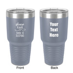 Baby Quotes 30 oz Stainless Steel Tumbler - Grey - Double-Sided