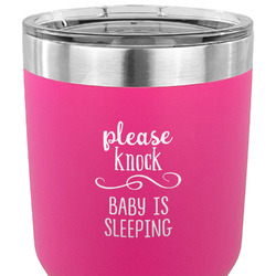 Baby Quotes 30 oz Stainless Steel Tumbler - Pink - Single Sided