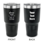 Baby Quotes 30 oz Stainless Steel Tumbler - Black - Double Sided