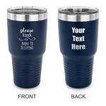 Baby Quotes 30 oz Stainless Steel Tumbler - Navy - Double Sided