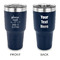 Baby Quotes 30 oz Stainless Steel Ringneck Tumblers - Navy - Double Sided - APPROVAL