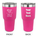 Baby Quotes 30 oz Stainless Steel Tumbler - Pink - Double Sided