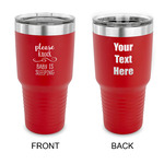 Baby Quotes 30 oz Stainless Steel Tumbler - Red - Double Sided