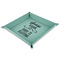 Baby Quotes 9" x 9" Teal Leatherette Snap Up Tray - MAIN