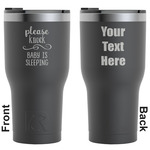 Baby Quotes RTIC Tumbler - Black - Engraved Front & Back (Personalized)