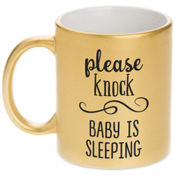 Baby Quotes Metallic Gold Mug