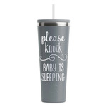 Baby Quotes RTIC Everyday Tumbler with Straw - 28oz - Grey - Single-Sided