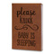 Baby Quotes Leatherette Journals - Large - Double Sided - Angled View