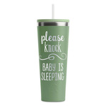 Baby Quotes RTIC Everyday Tumbler with Straw - 28oz - Light Green - Double-Sided