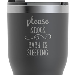 Baby Quotes RTIC Tumbler - Black - Engraved Front & Back (Personalized)
